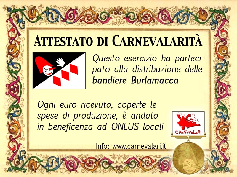 L'Attestato di Carnevalarità