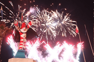 Il gran finale del Carnevale di Viareggio 2017