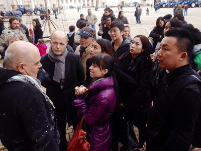 Giornalisti cinesi alla Cittadella