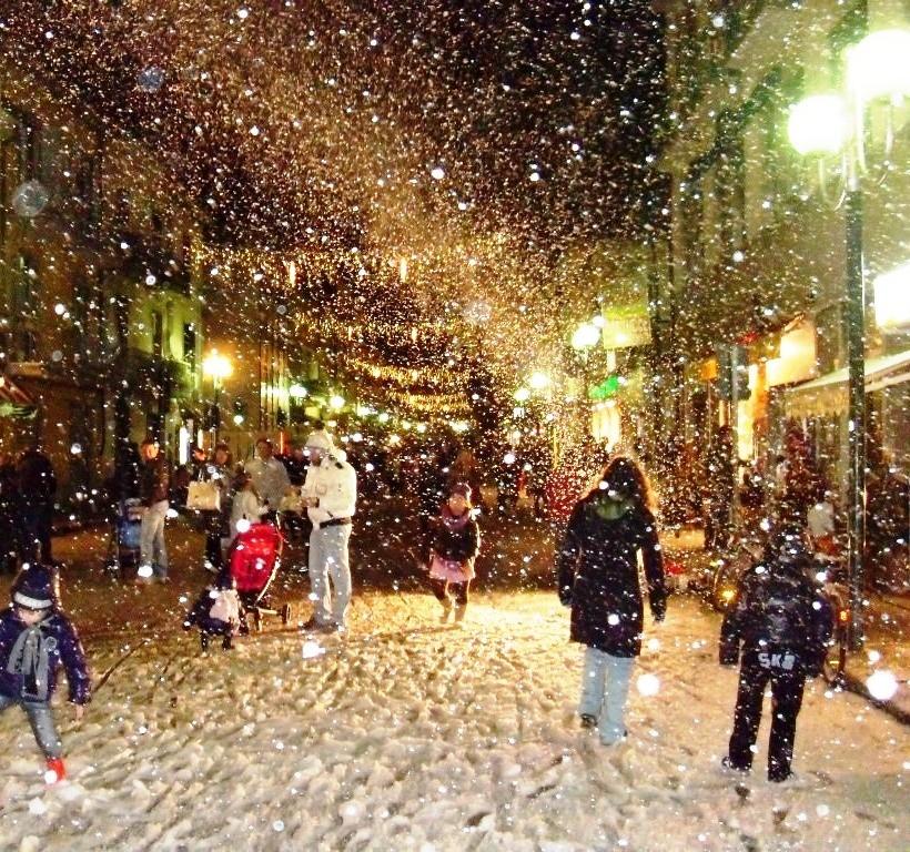 Grande nevicata alla Cittadella del Carnevale