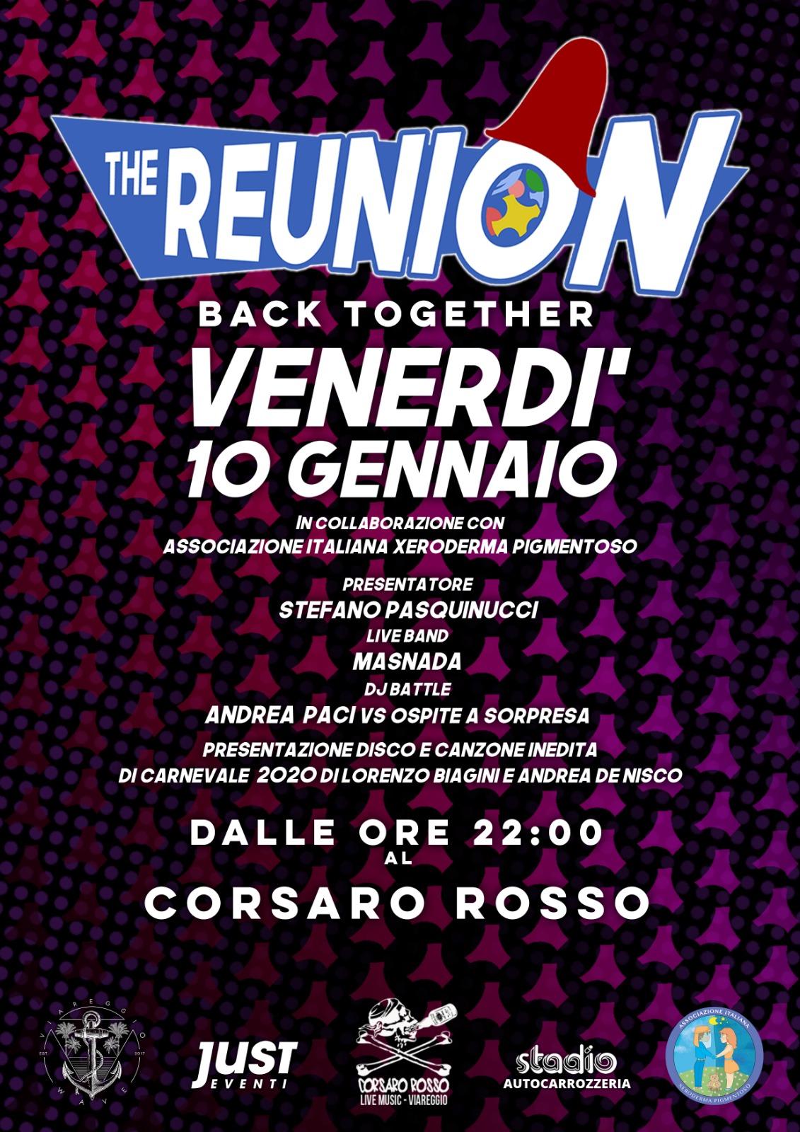 Questa sera “The Reunion” al Corsaro