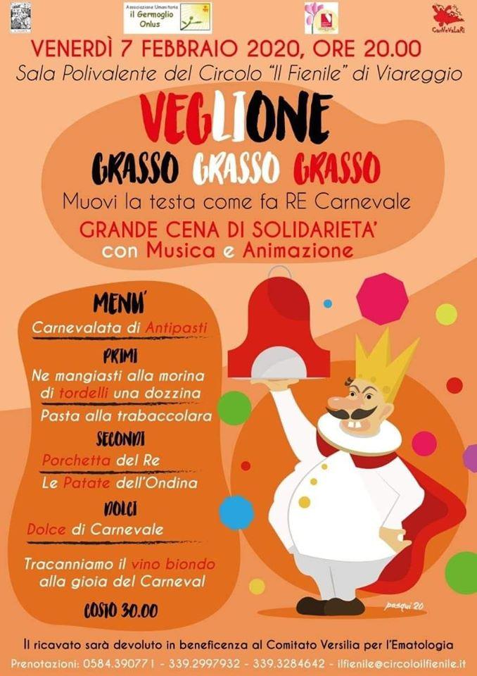 Questa sera il “Veglione GRASSO GRASSO GRASSO”