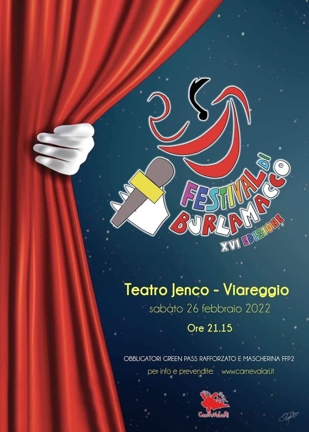 Sabato 26 Febbraio il Festival di Burlamacco 2022!