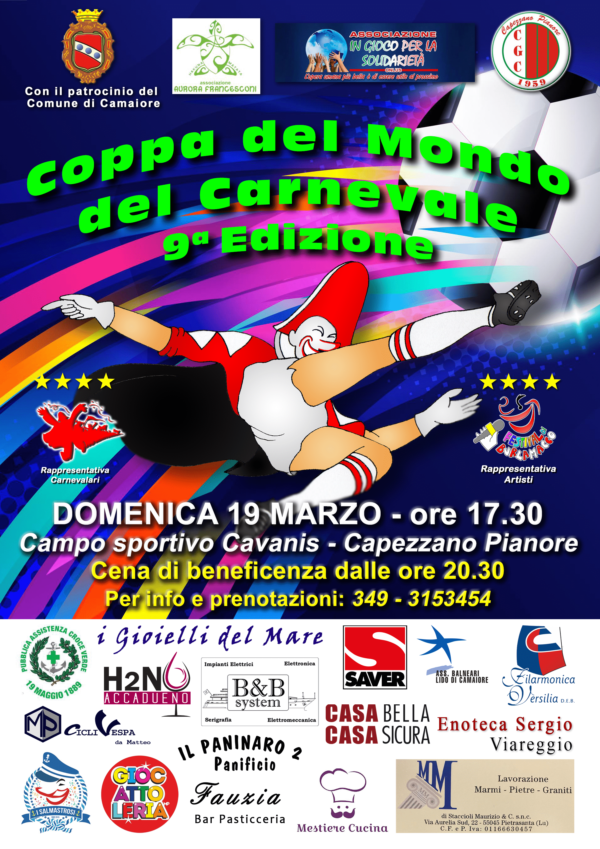 Torna per la nona edizione la Coppa del Mondo del Carnevale 2023!