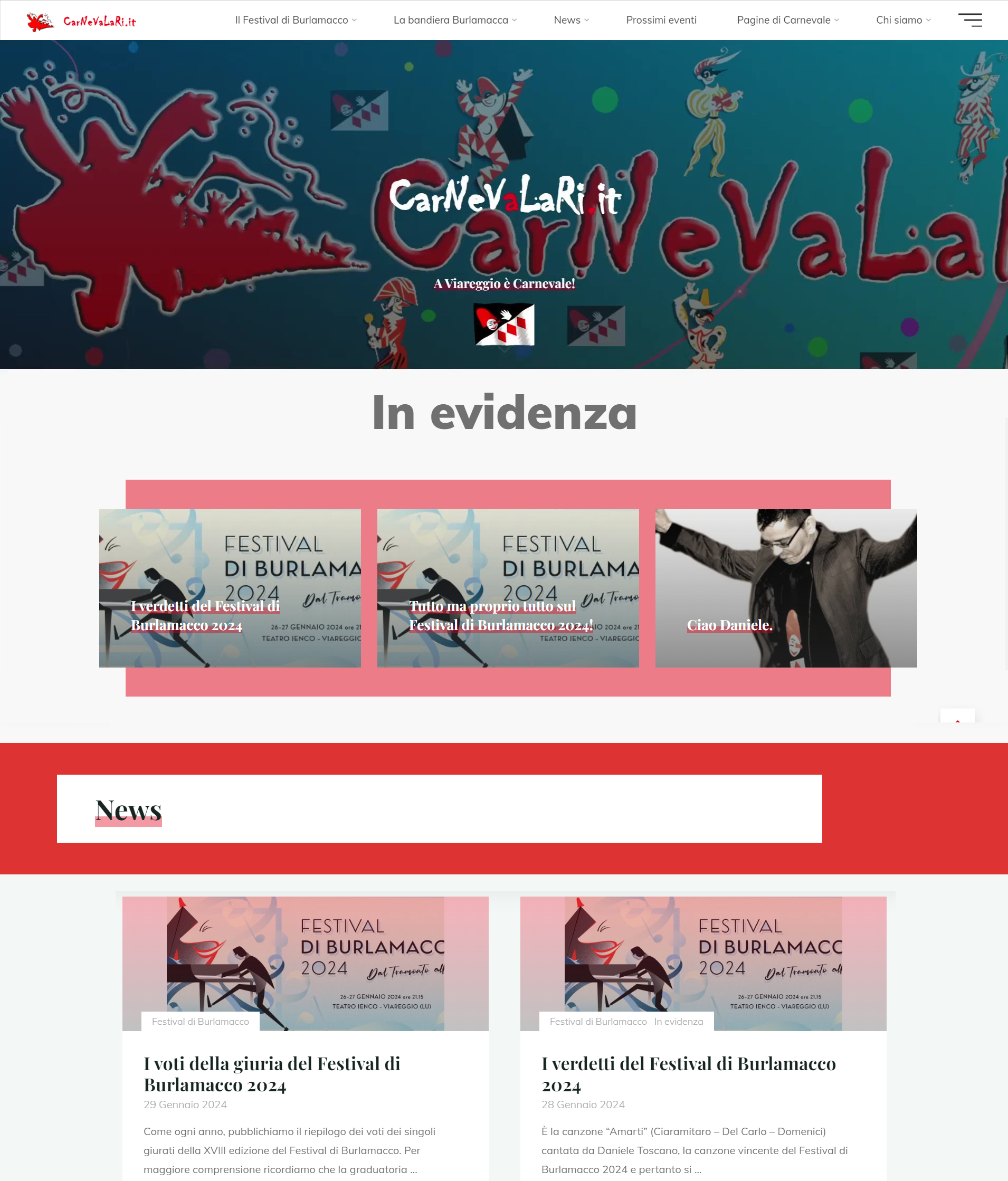 Tutte le novità di Carnevalari.it